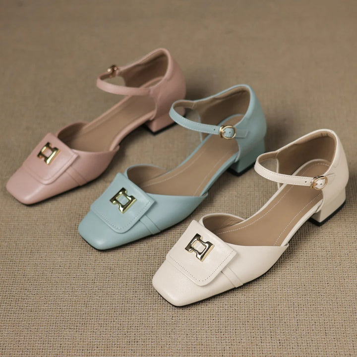 Bella Block Heel Pump