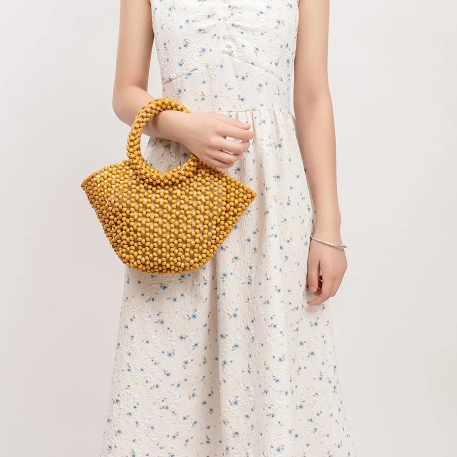 The Antibes Wooden Bead Tote