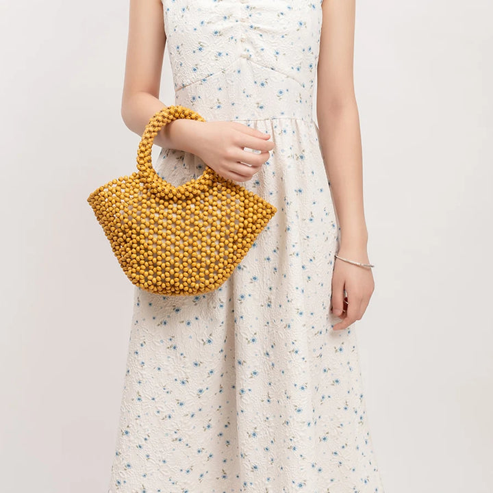 The Antibes Wooden Bead Tote