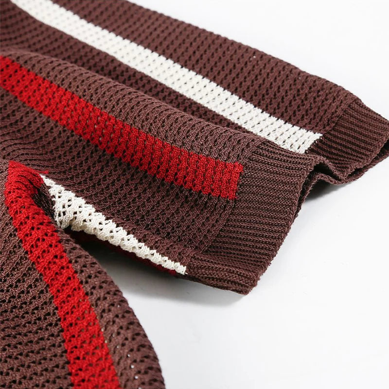 Nolan Open Knit Polo