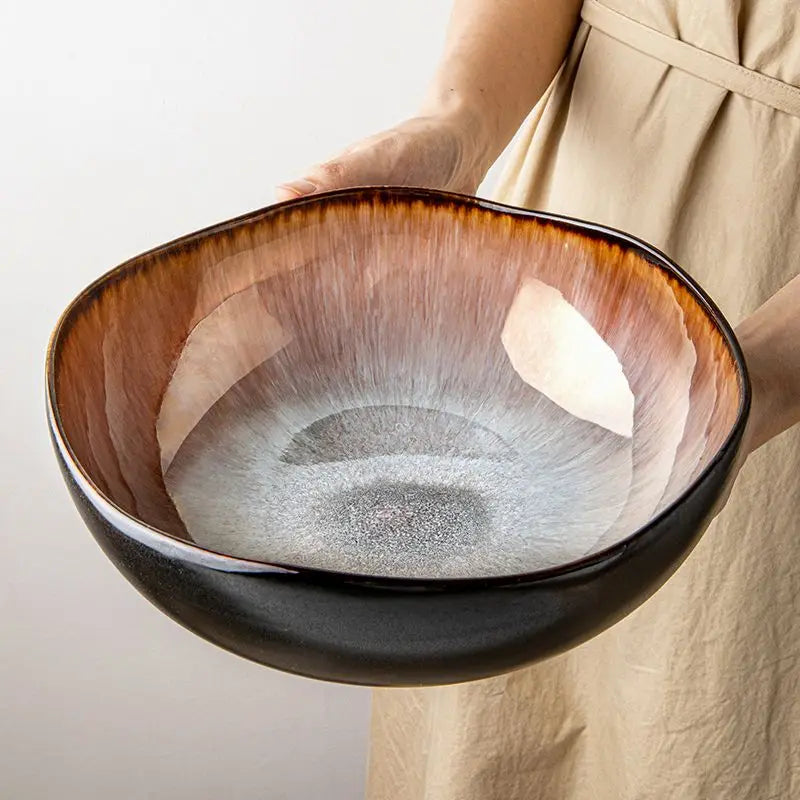 Mykonos Ceramic Serving Bowl