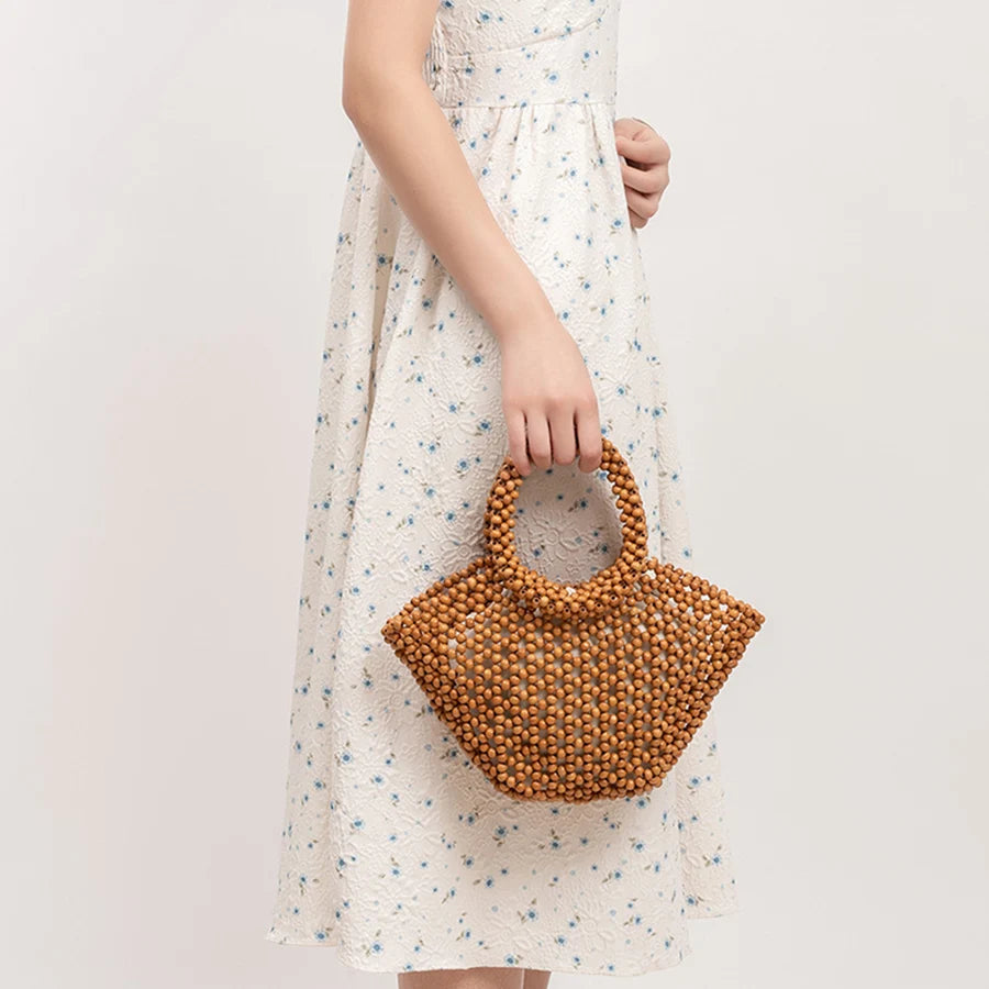 The Antibes Wooden Bead Tote