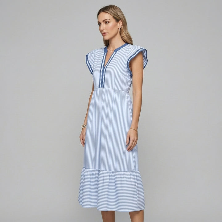 Camila Flutter Sleeve Midi Dress