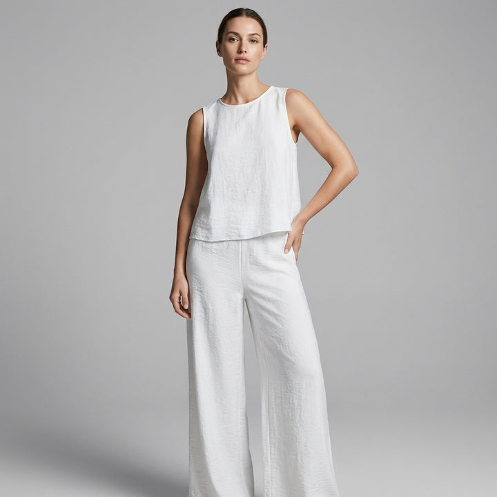 Iris Sleeveless Wide-Leg Two-Piece Set
