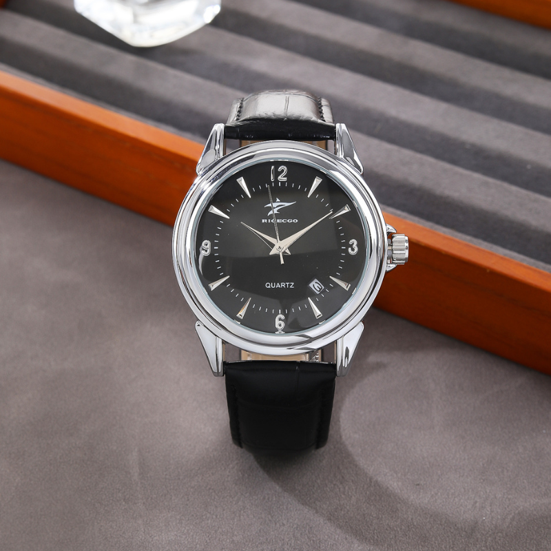 John Wellington Leather Strap Watch, 44mm