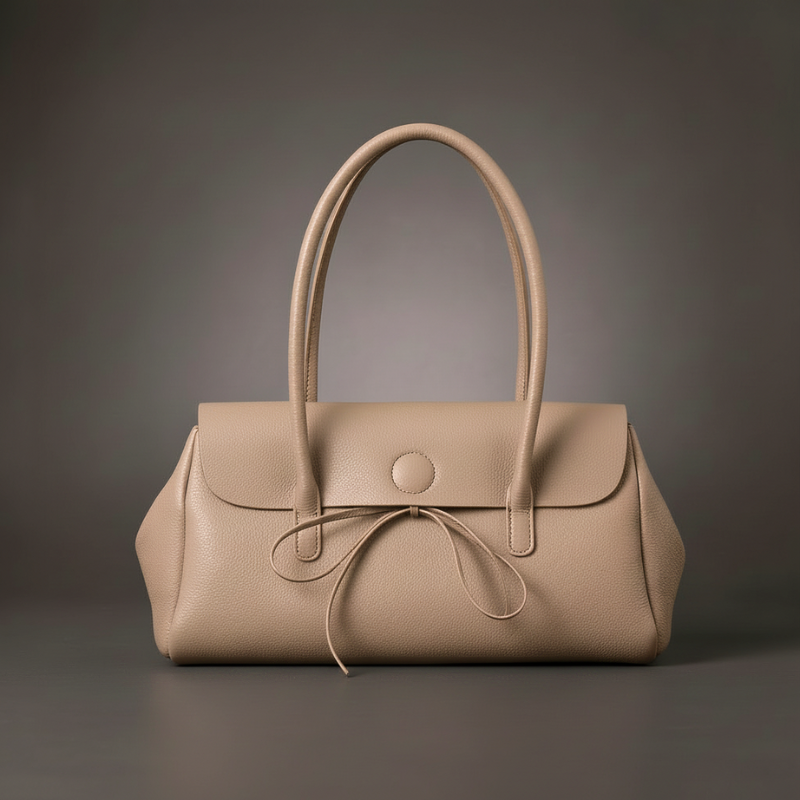 Bella Bow Leather Handbag