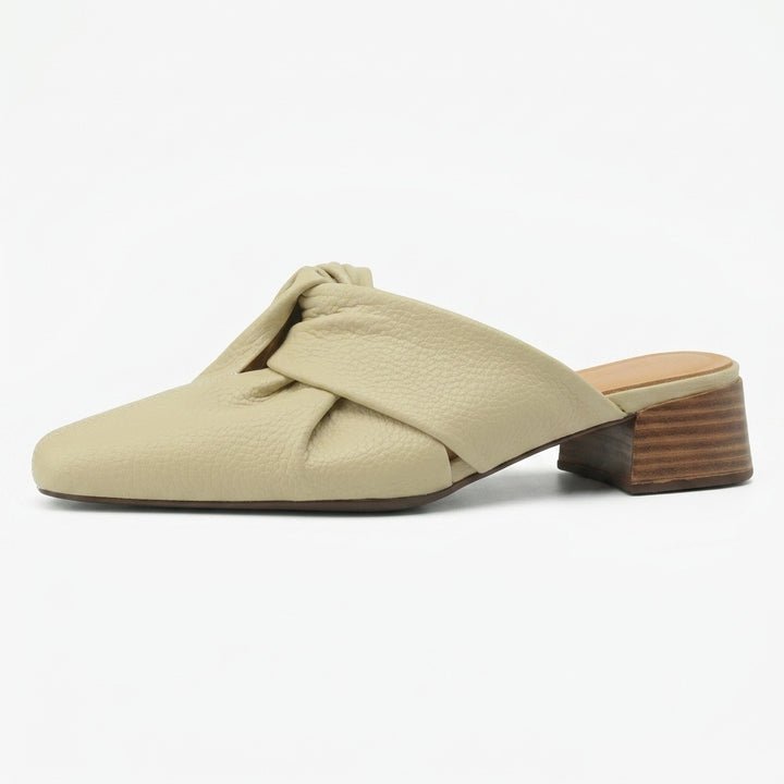 Camilla Leather Twist Mule
