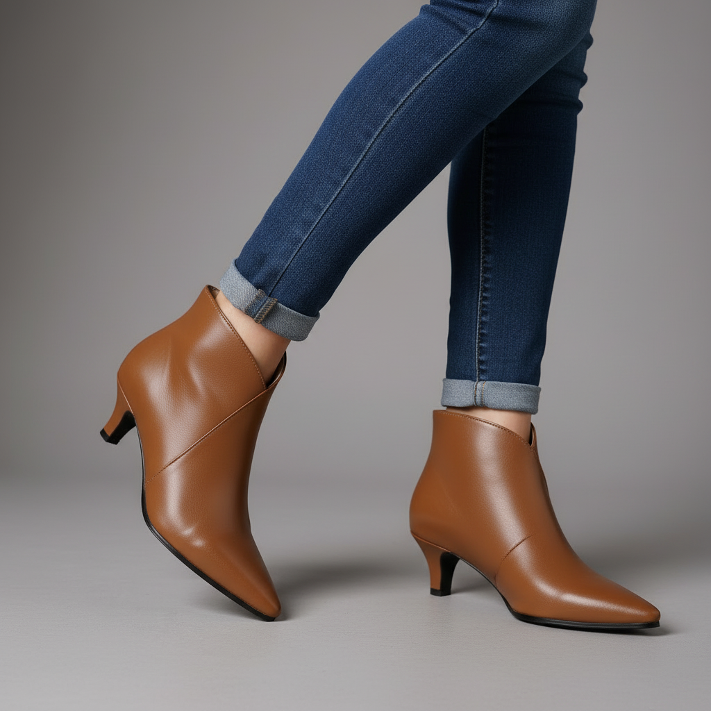 Iris Kitten Heel Ankle Boot