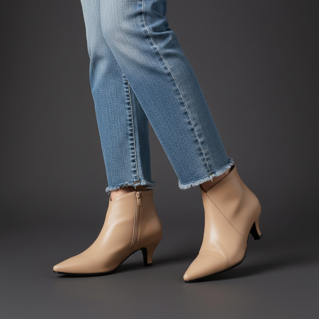 Iris Kitten Heel Ankle Boot