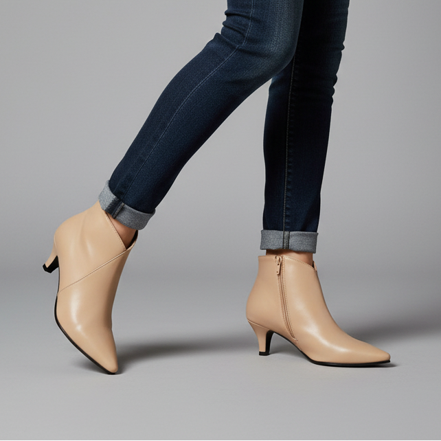 Iris Kitten Heel Ankle Boot