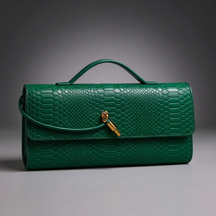 Sammi Snake Print Clutch