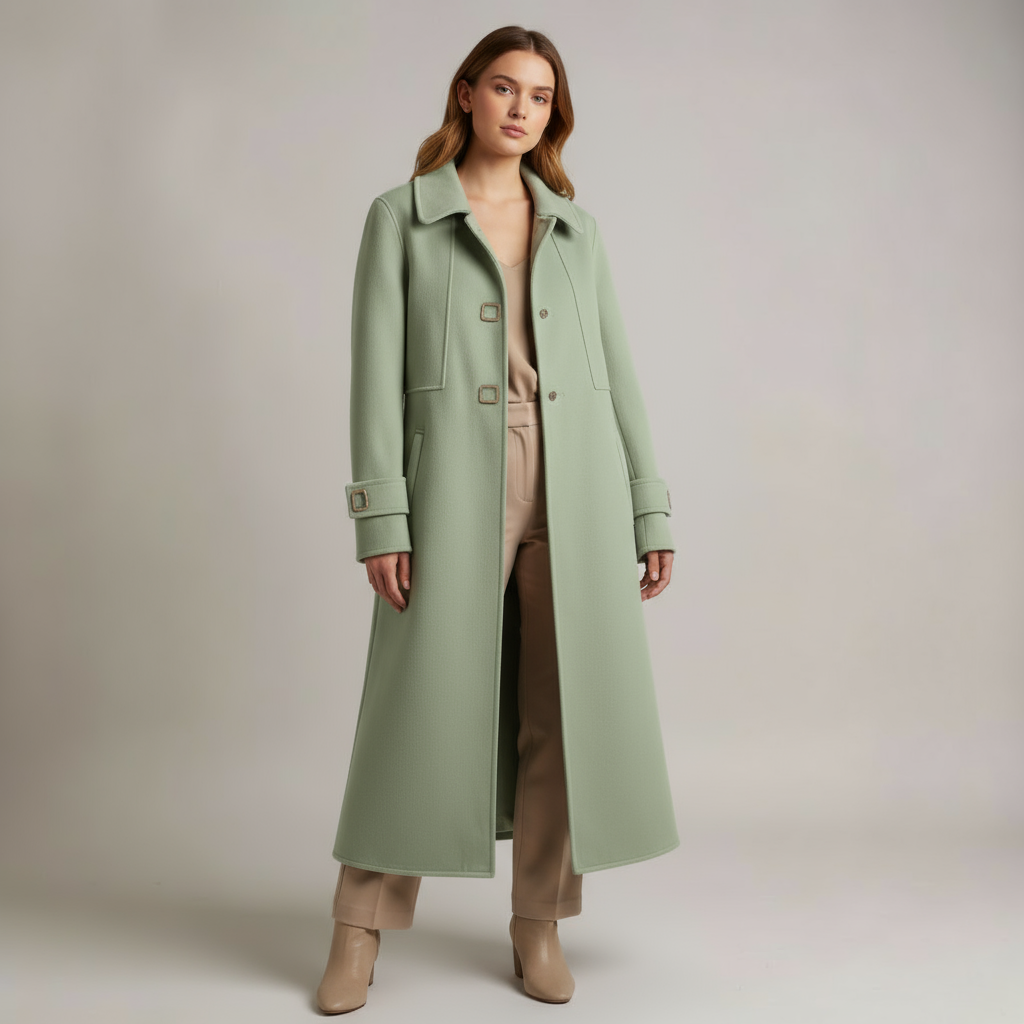 Sandra Tailored Wool Overcoat