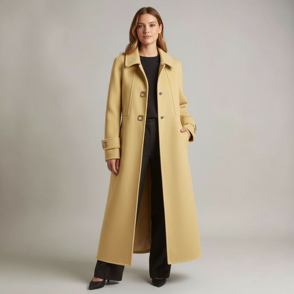 Sandra Tailored Wool Overcoat