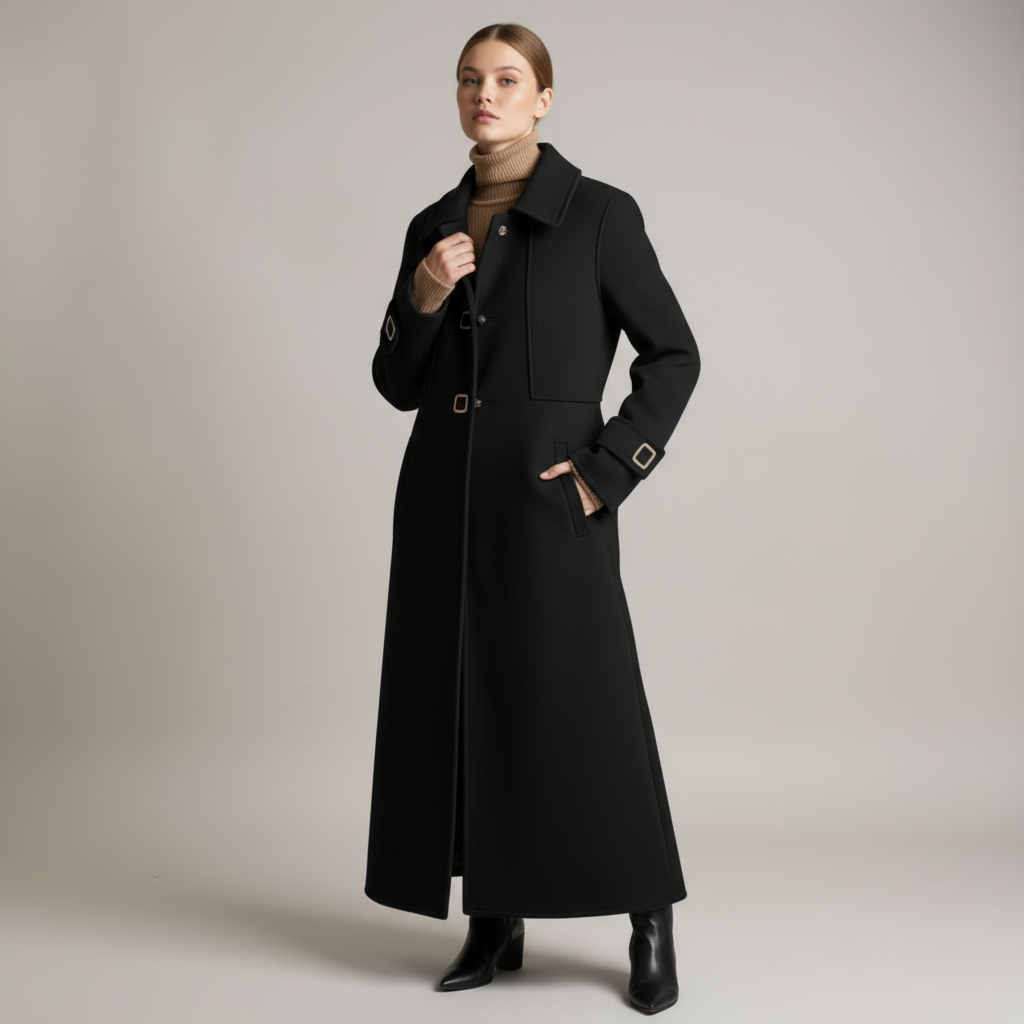 Sandra Tailored Wool Overcoat