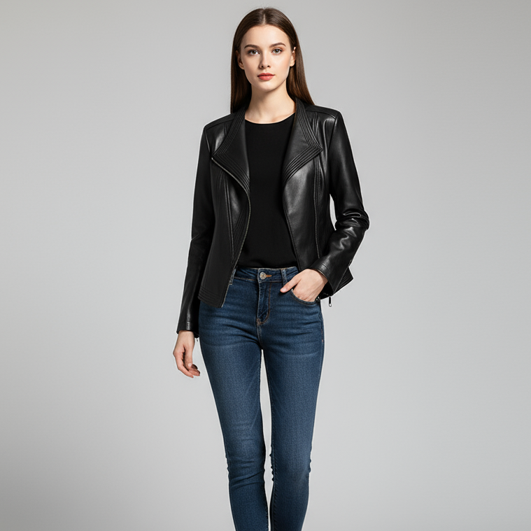 Natalie Tailored Leather Jacket