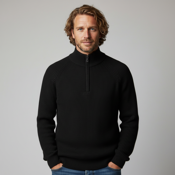 Monroe Merino Wool Ribbed Sweater