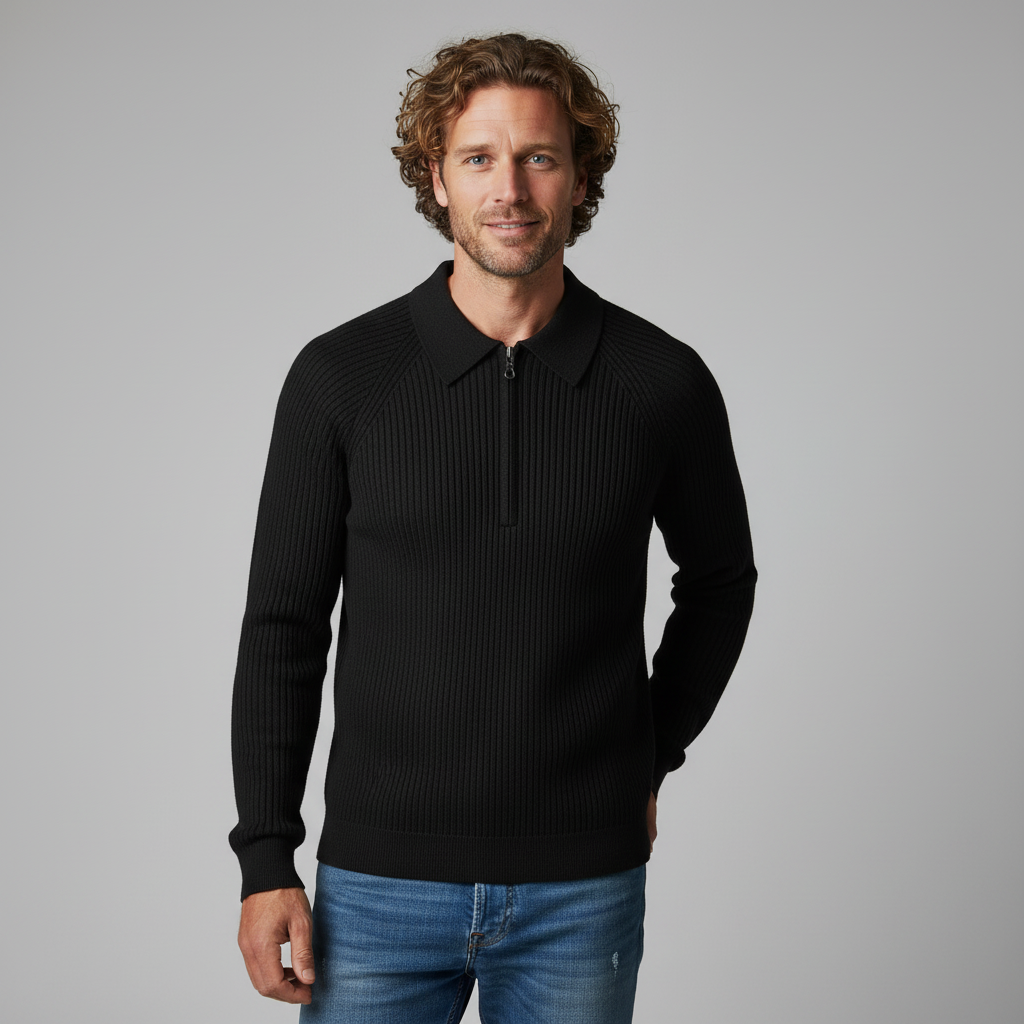 Monroe Merino Wool Ribbed Sweater