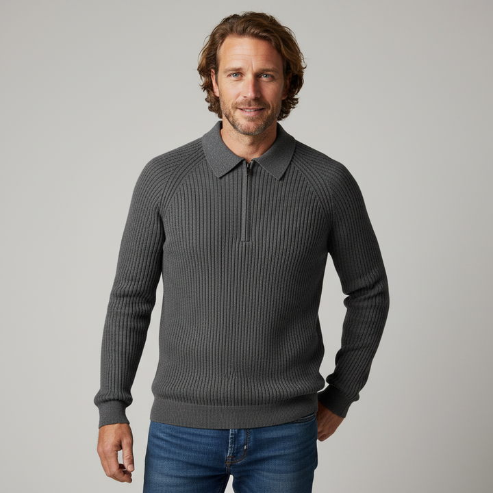 Monroe Merino Wool Ribbed Sweater