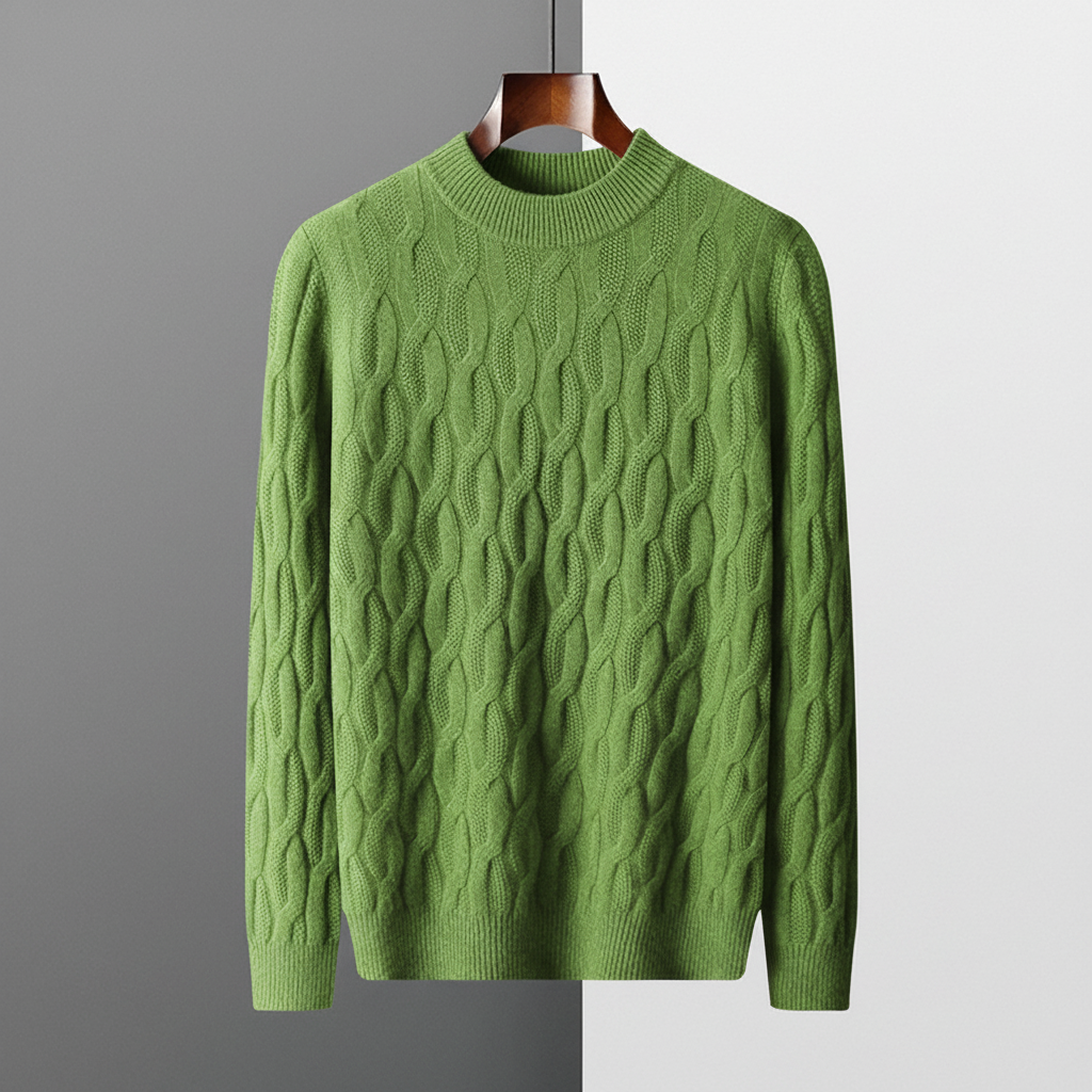 Galway Cable Knit Wool Sweater