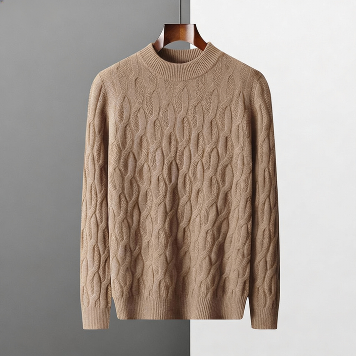 Galway Cable Knit Wool Sweater