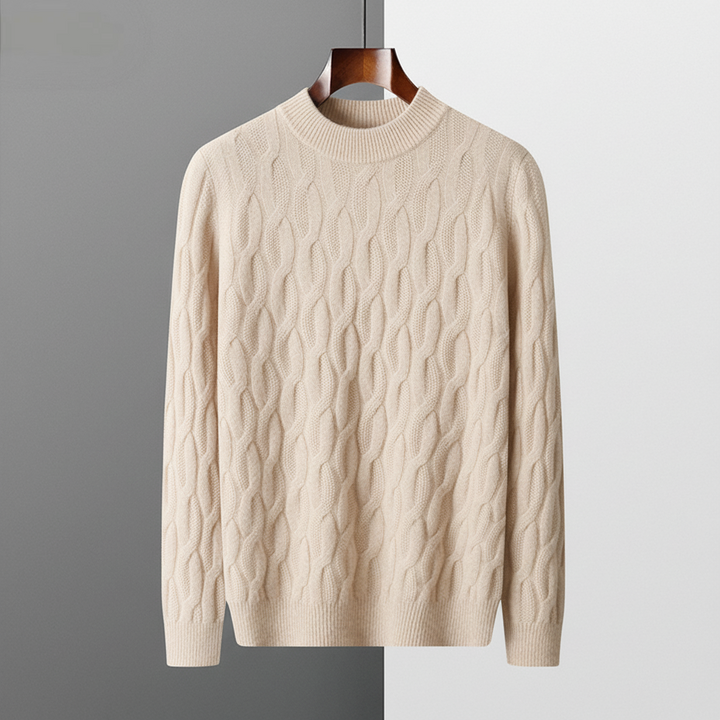 Galway Cable Knit Wool Sweater