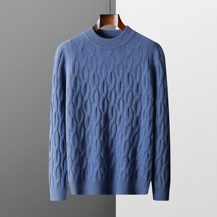 Galway Cable Knit Wool Sweater