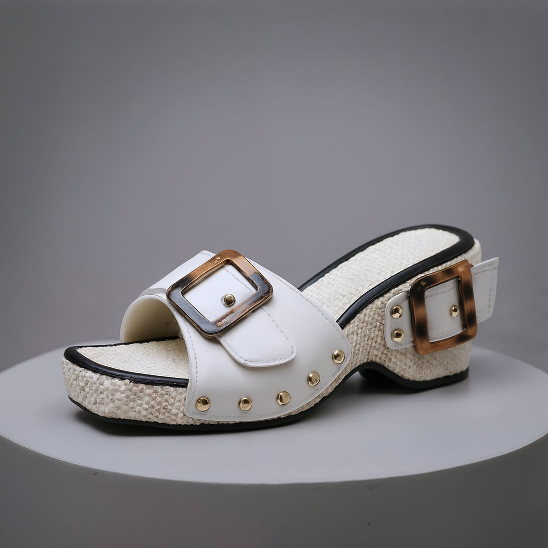 Stassi Studded Platform Mule